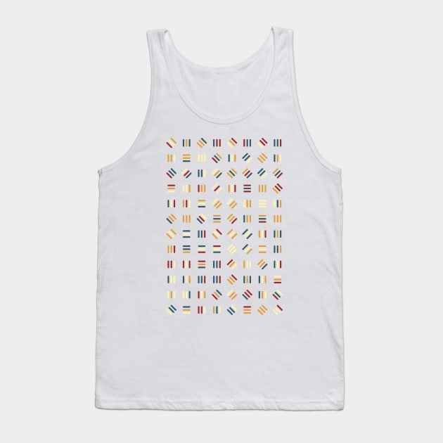 Lined Animated Design Tank Top by Trendy-Now